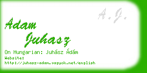 adam juhasz business card